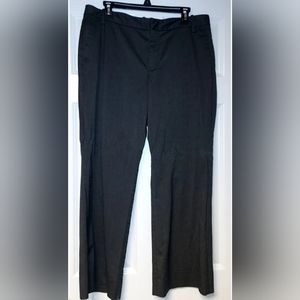 Womens Gap Favorite Trouser Dark Grey Flat Front Work Dress Pants 14A 14 Ankle